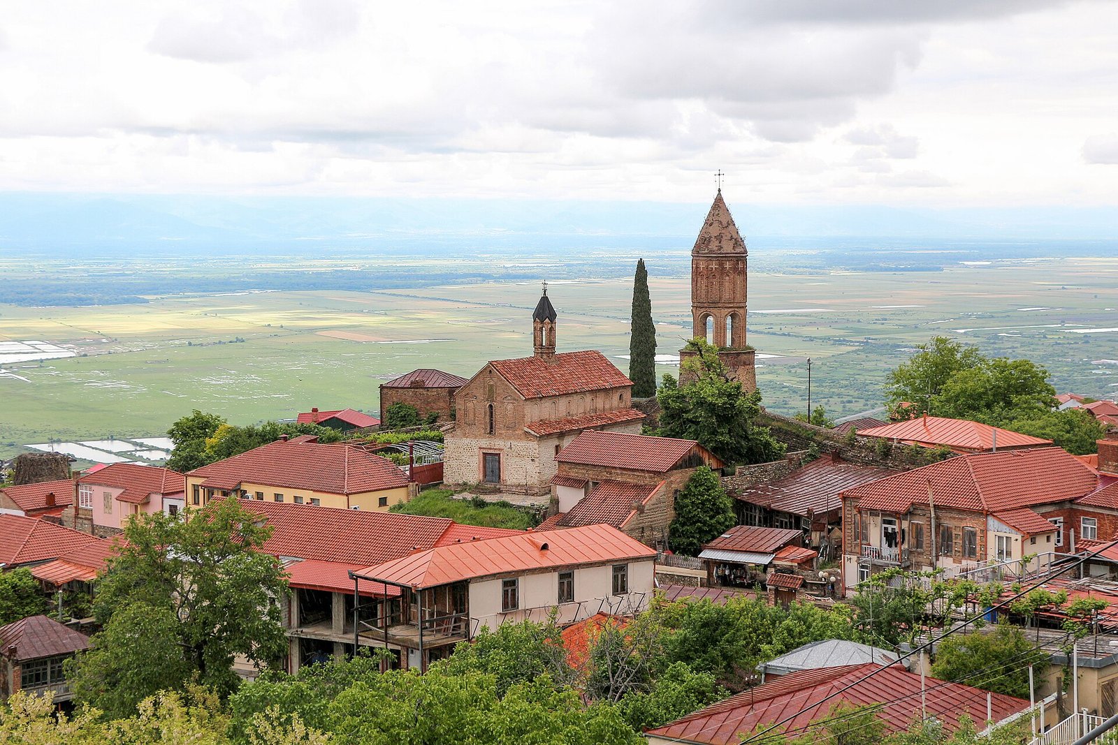 The hilltop town of Sighnaghi in Kakheti, Georgia