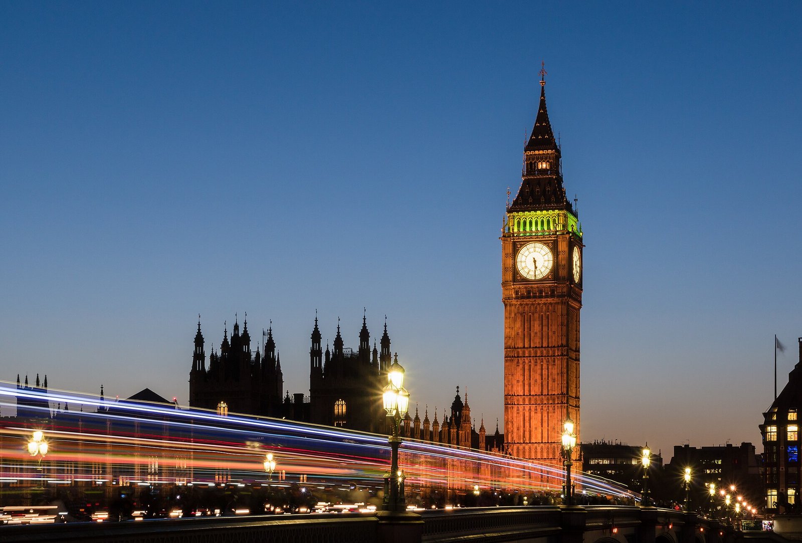 Big Ben and the Palace of Westminster at sunset, London
